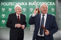 inż. Władysław Świaniewicz i Rektor Politechniki Białostockiej prof. Lech Dzienis