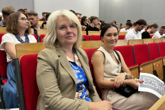 dr hab. inż. Dorota Krawczyk, prorektor ds. współpracy międzynarodowej i mgr inż. Agata Dziekońska koordynatorka projektu ACROSS w Politechnice Białostockiej, fot. Adam Jakuć