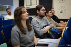 Studenci, doktoranci oraz pracownicy Politechniki Białostockiej podczas spotkania w ramach Tygodnia Otwartości w Nauce – fot. Dariusz Piekut / PB
