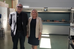 Prof. Joanna Mystkowska podczas spotkania z prof. Francoisem Vernay, opiekunem seminarium naukowego na Uniwersytecie w Perpignan