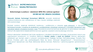 Prelegent Dr RER NAT Renata Coińska