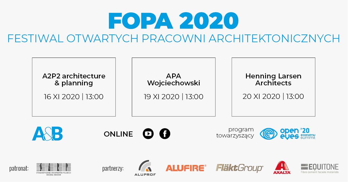 Na białym tle daty wydarzeń a na dole loga firm.