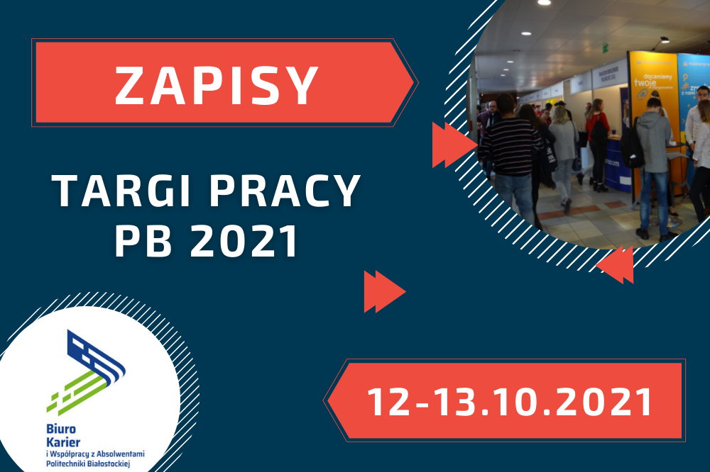 tekst z napisem: zapisy targi pracy pb