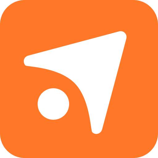 grafika: logo systemu Intonavi, na pomarańczowym tle biała strzałka skierowana prawy górny róg