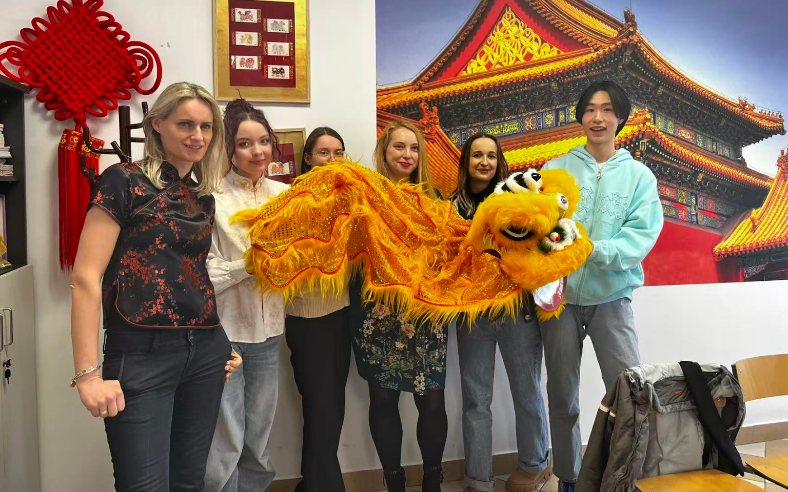 Uczestnicy obchodów chińskiego Święta Wiosny w Politechnice Białostockiej