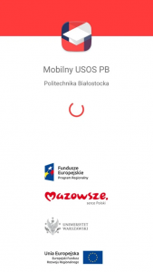 okno logowania aplikacji Mobilny USOS PB