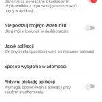 okno ustawienia aplikacji Mobilny USOS PB