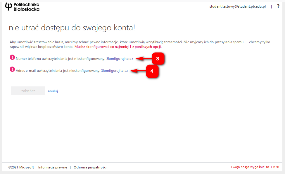 Strona logowania portalu Office365