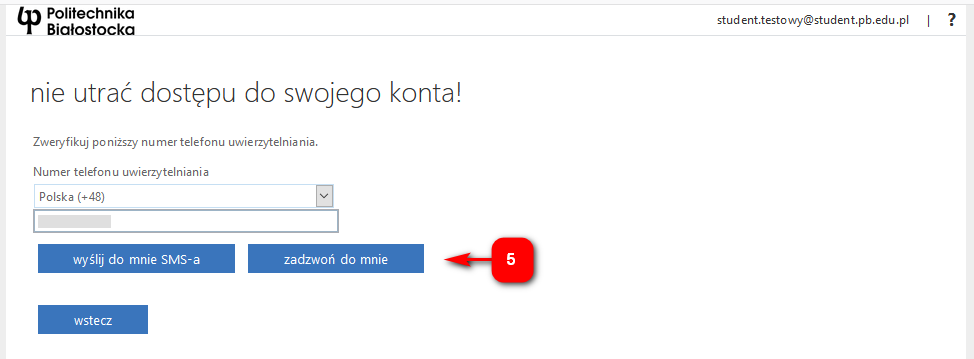 Strona logowania portalu Office365