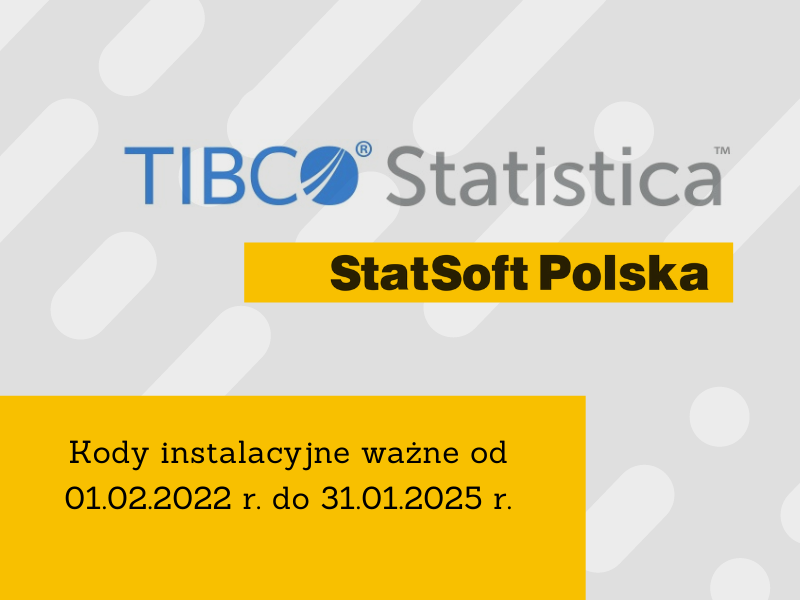STATISTICA – nowe kody przedłużające