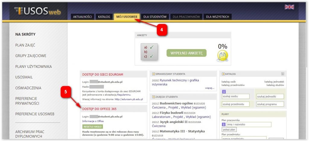 Gdzie jest adres e-mail w USOSweb