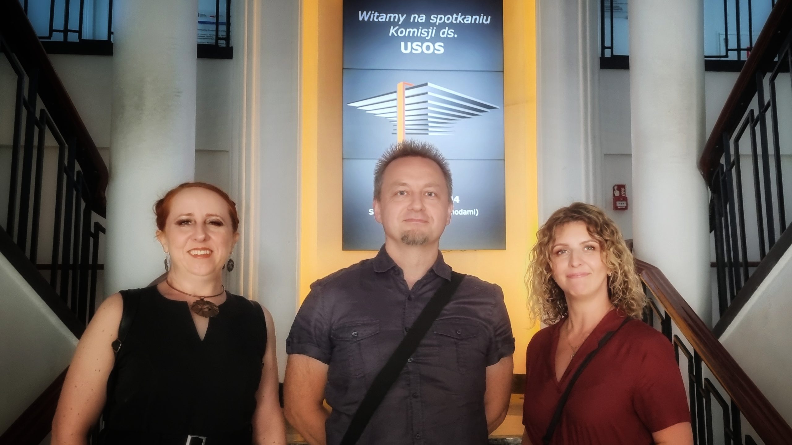 Pracownicy Uczelnianego Centrum Informatycznego, od prawej: Magdalena Wasilewska, Marek Opacki, Katarzyna Kościuk.