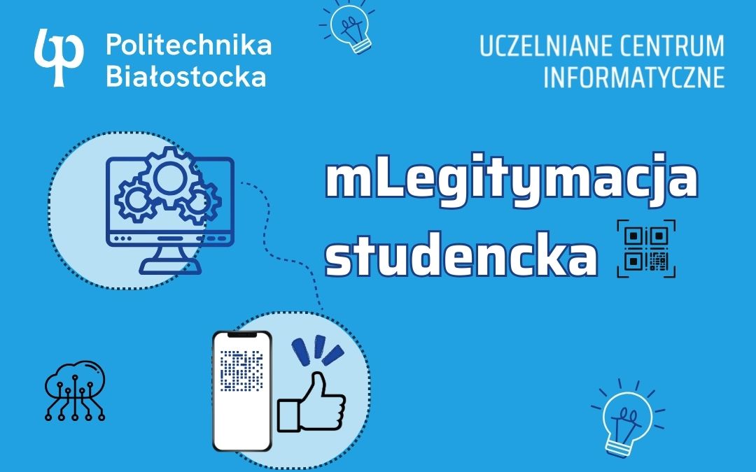 mLegitymacja grafika z logo Uczelni