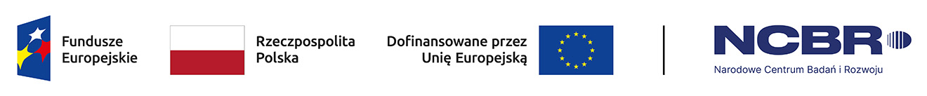 loga Fundusze Europejskie, RP, Dofinansowanie przez UE, NCBR