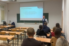 Warszaty ze studentami Akademicki Inkubator Przedsiębiorczości Politechniki Białostockiej