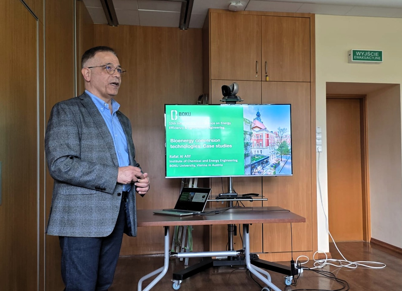 prof. Rafat Al Afif na Politechnice Białostokiej, arch. pryw. R. Al Afif