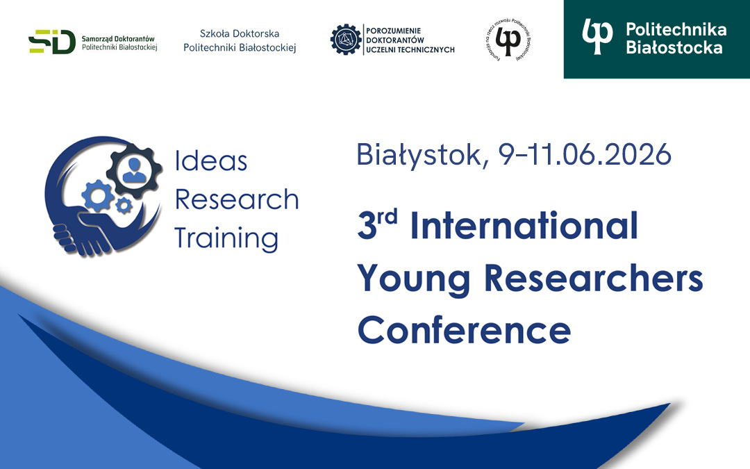 3rd-international-young-researchers-conference - grafika tytułowa, niebieski napis na białym tle