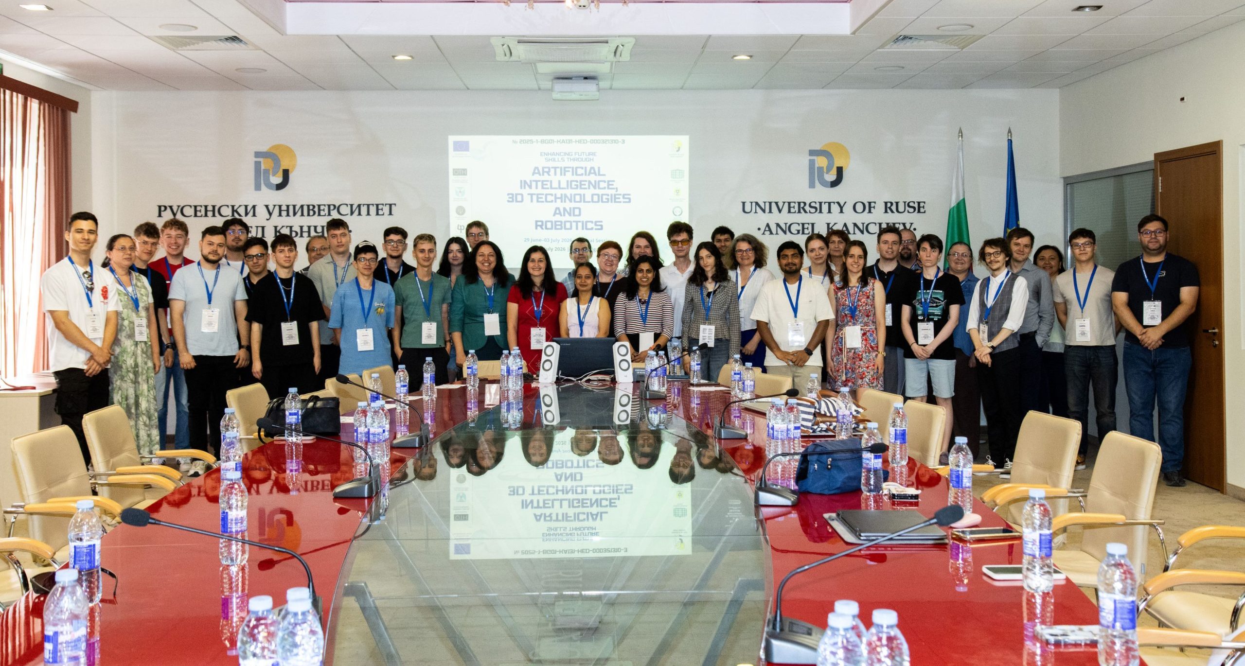 BIP Enhancing Future Skills through Artificial Intelligence, 3D Technologies and Robotics” na University of Ruse, fot. University of Ruse