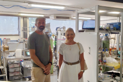 Spotkanie z profesorem Gaetan Blandin w Laboratorium Inżynierii Chemicznej i Środowiskowej (LEQUIA); Archiwum prywatne