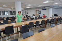 Dr Justyna Kozłowska w trakcie warsztatów dla młodych naukowców; Archiwum prywatne