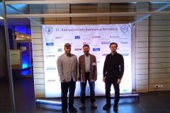 Studenci  z opiekunem podczas konferencji MKM, fot. arch. Wydziału Elektrycznego
