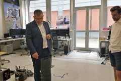 Laboratorium mobilnych platform naziemnych, na zdjęciu WW oraz doc. Ing. Petr Fiedler, Ph.D. fot. archiwum prywatne