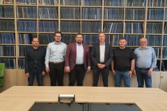 Dariusz Perkowski z pracownikami Uniwersytetu Drezneńskiego, fot. arch. prywatne D. Perkowski