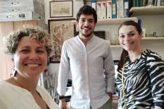 M. Mellini, N. Banti i M. Orpik na spotkaniu w DICEA, fot. M. Mellini