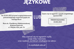 Kwalifikacje językowe - egzamin