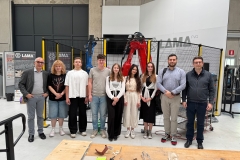 Wizyta w laboratorium Uczelni LAMA laboratory 3D metal printing, fot. arch. prywatne B. Śliwecki