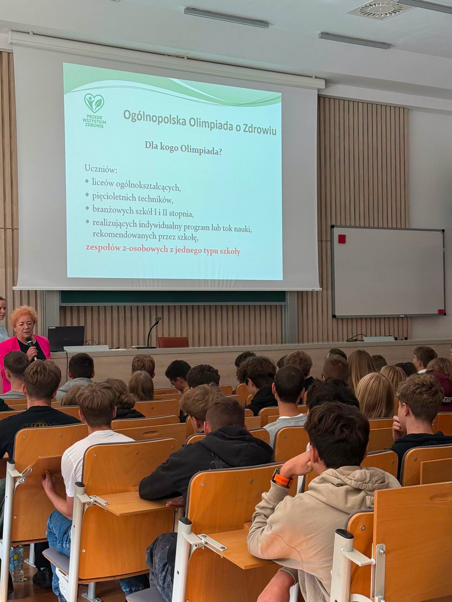 Spotkanie z Przewodniczącą Ogólnopolskiej Olimpiady o Zdrowiu!