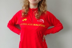 Magdalena Strzymińska w koszulce KS Podlasie