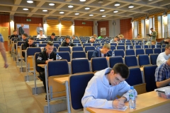 Uczestnicy konkursu podczas testu wiedzy