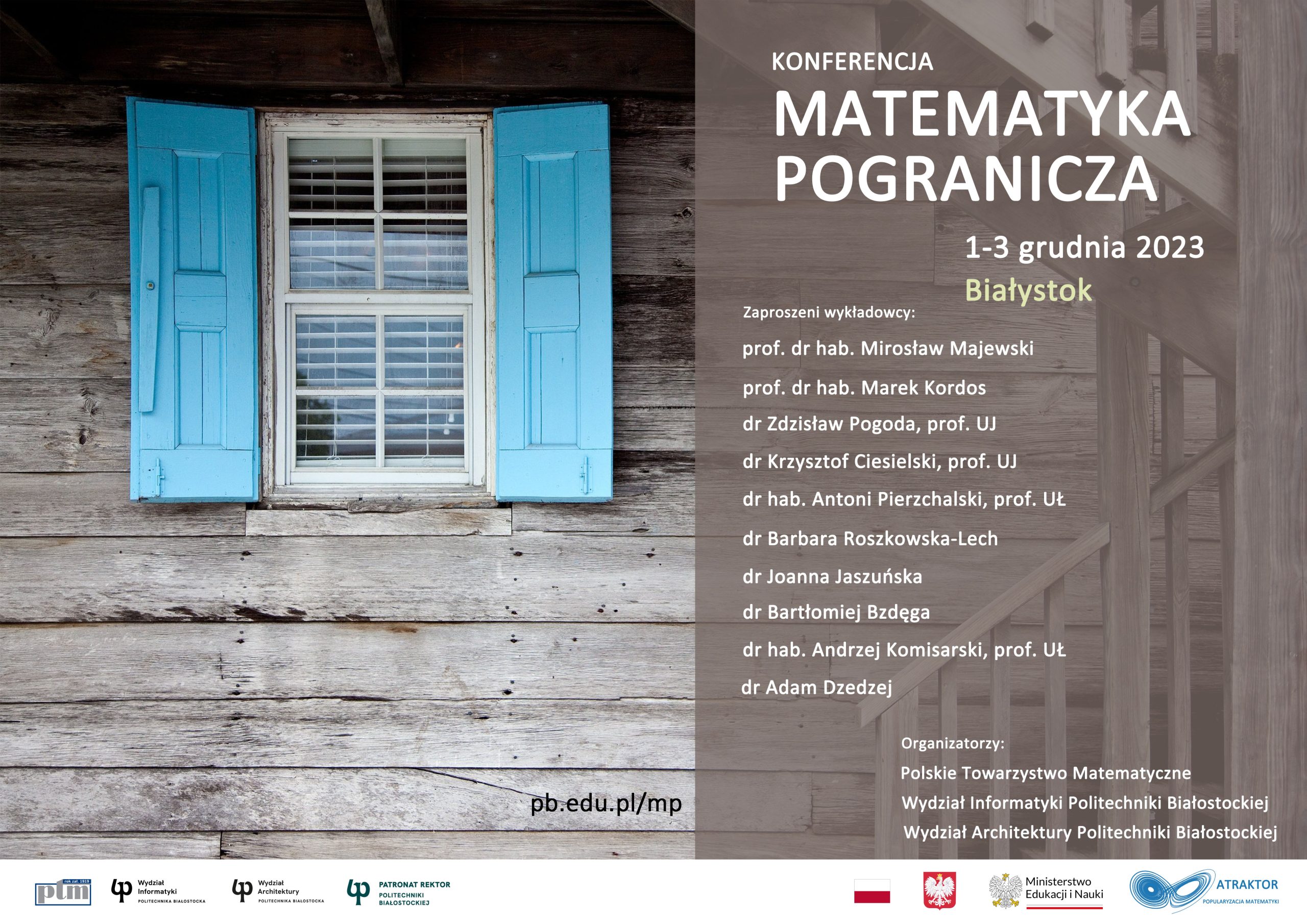 Plakat konferencji Matematyka Pogranicza