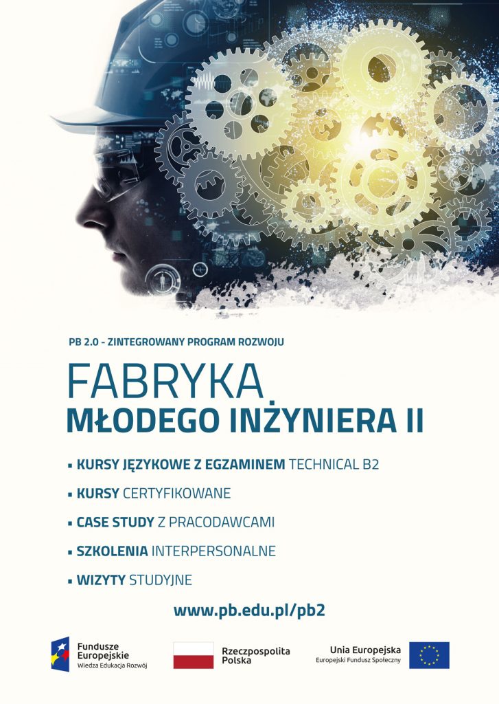 Plakat promujący udział w projekcie PB 2.0