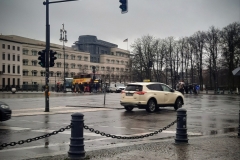 „Miejska odległość punktu od prostej”