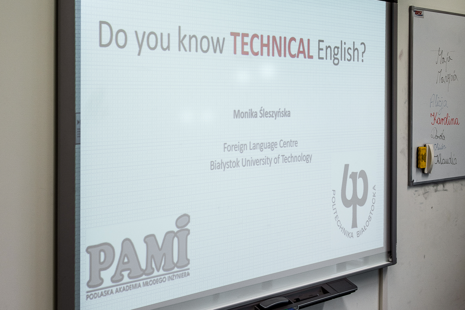 PAMI - Do you know technical English?