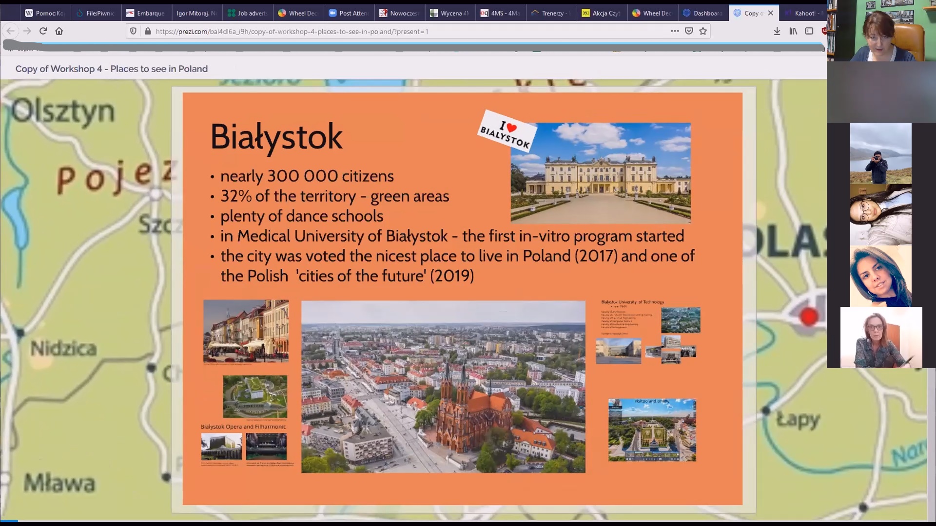 Zrzut ekranu - slajd na temat Białegostoku