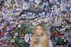 A-man-is-throwing-a-froth-of-stickers
