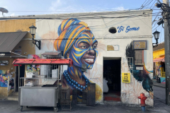 A-mural-of-a-woman-s-face-on-a-building