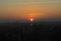 The-sun-is-setting-over-the-city