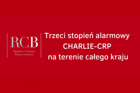 Trzeci stopień alarmowy CHARLIE-CRP