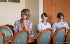 Wykład dr inż. Aleksandry Szaja w Politechnice Białostockiej. 19 września 2023 r. fot. Iryna Mikhno/ PB