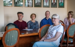Wykład dr inż. Aleksandry Szaja w Politechnice Białostockiej. 19 września 2023 r. fot. Iryna Mikhno/ PB