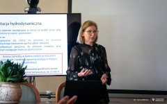 Wykład dr inż. Aleksandry Szaja w Politechnice Białostockiej. 19 września 2023 r. fot. Iryna Mikhno/ PB