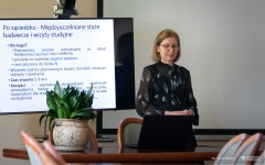 Wykład dr inż. Aleksandry Szaja w Politechnice Białostockiej. 19 września 2023 r. fot. Iryna Mikhno/ PB