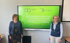 Dr Magdalena Czerwińska  i prof. Joanna Ejdys