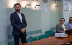 Seminaria naukowe stażystów na Wydziale Elektrycznym Politechniki Białostockiej w ramach Politechnicznej Sieci VIA CARPATIA_fot. Dariusz Piekut