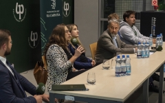 Targi Pracy PB 2023 - debata, fot. Maciej Giedrojć Juraha_PB