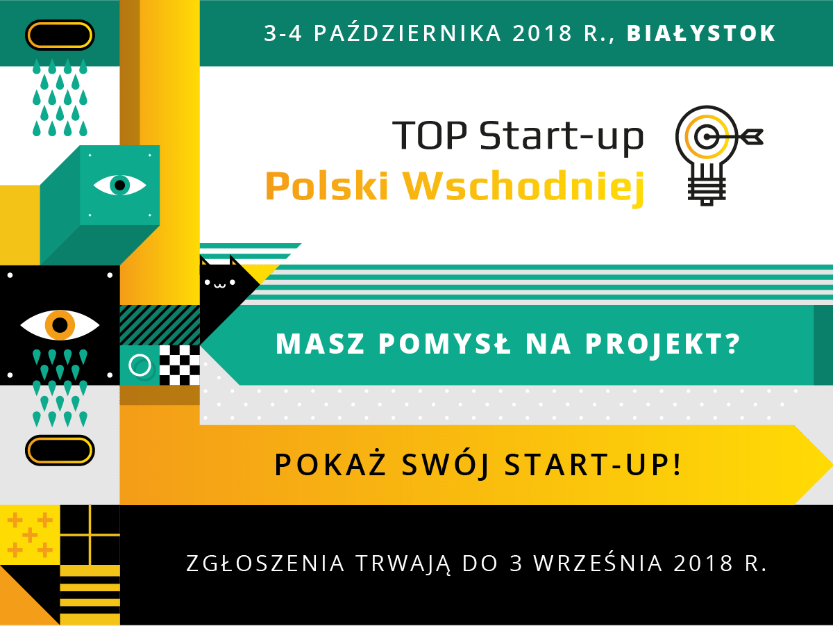 grafika konkursu TOP Start-up Polski Wschodniej